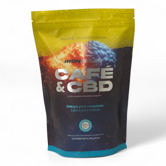 Café Funcional IronPulse Tostado 100%Arábica con CBD (0%THC)