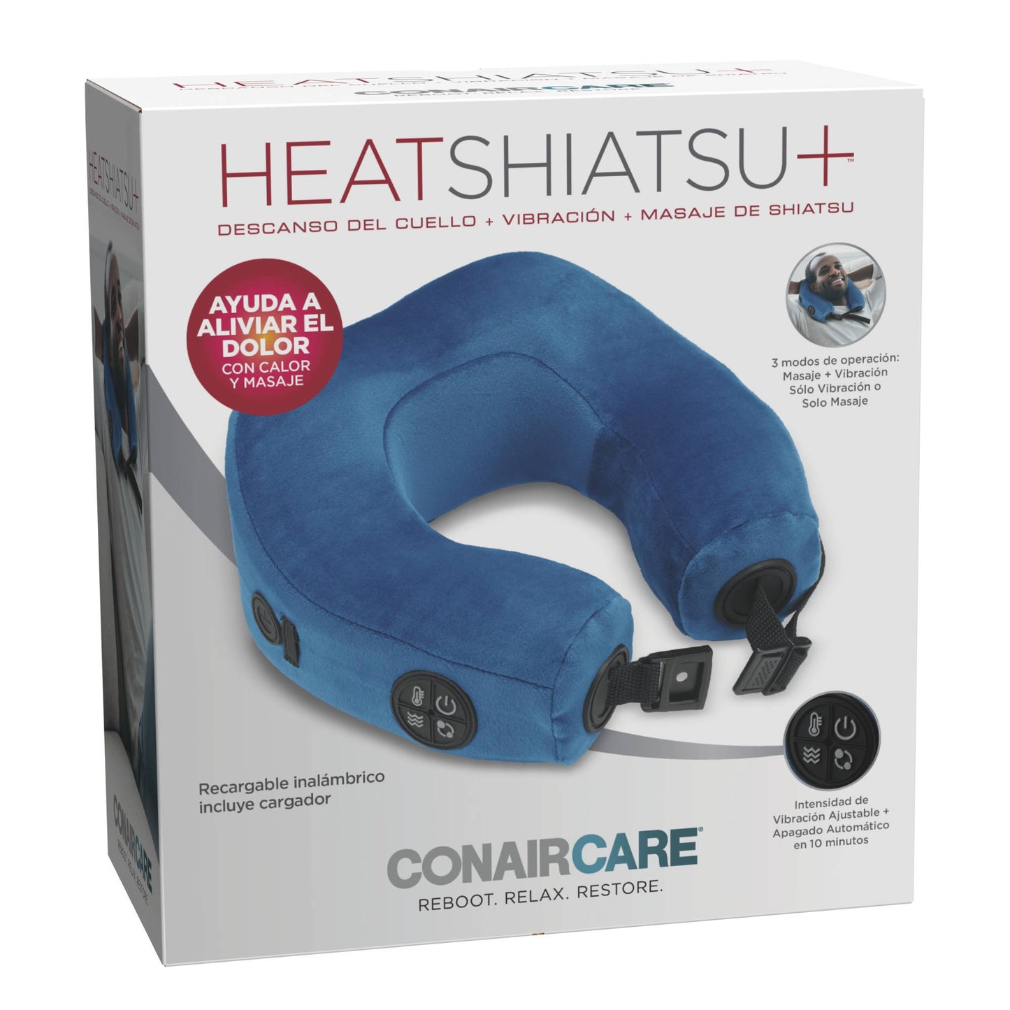 Cojín masajeador Conair, Masaje Shiatsu MOD:NM25FES