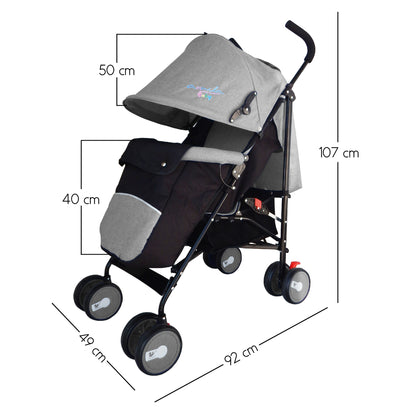 Carriola Plegable con Cubre-pies Aquila hasta 15 Kg