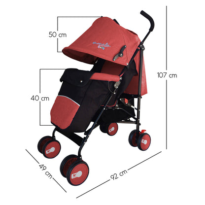 Carriola Plegable con Cubre-pies Aquila hasta 15 Kg