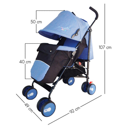 Carriola Plegable con Cubre-pies Aquila hasta 15 Kg