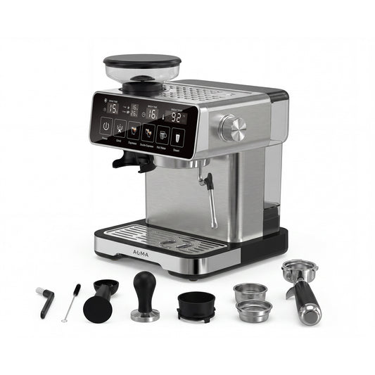 Cafetera Profesional 20Bares ALMA con Molino de Café BRIATTO