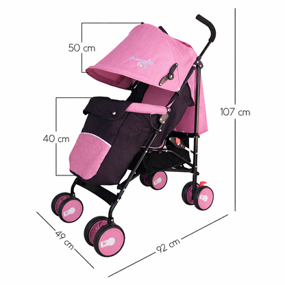 Carriola Plegable con Cubre-pies Aquila hasta 15 Kg