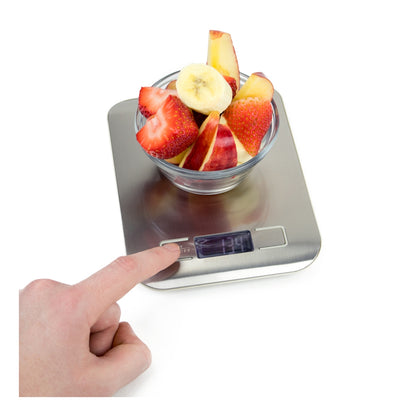 Bascula Cocina Digital 5 Kg Modelo Gamma Plata