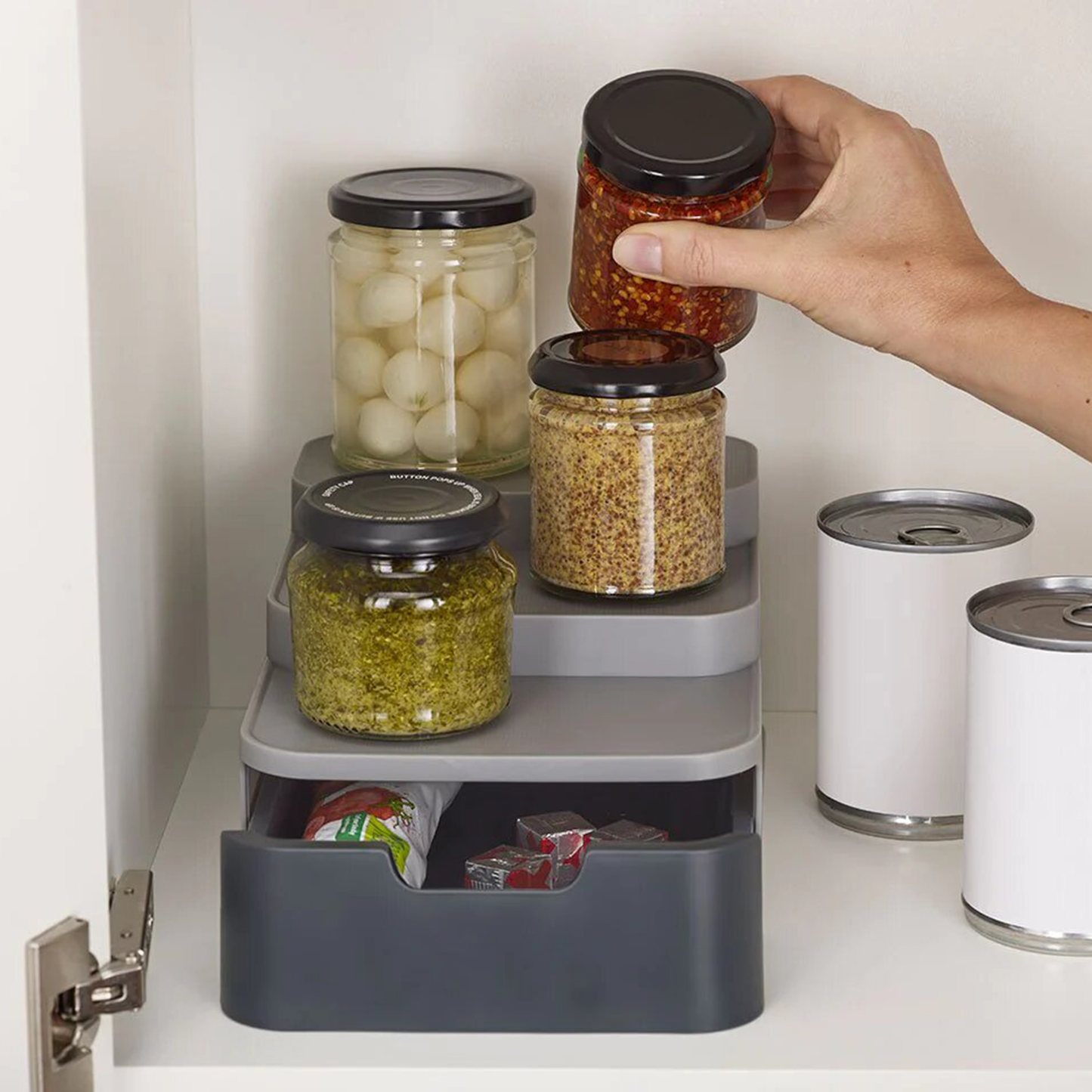 Organizador para Despensa 3 niveles compacto Aquila