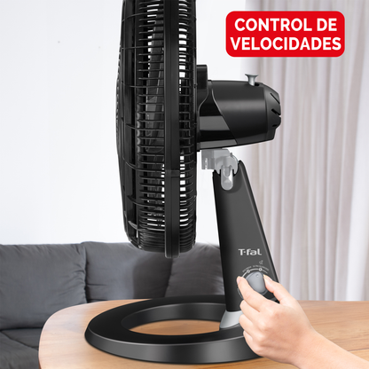 Ventilador de Piso/Pared Ultra silencioso color negro