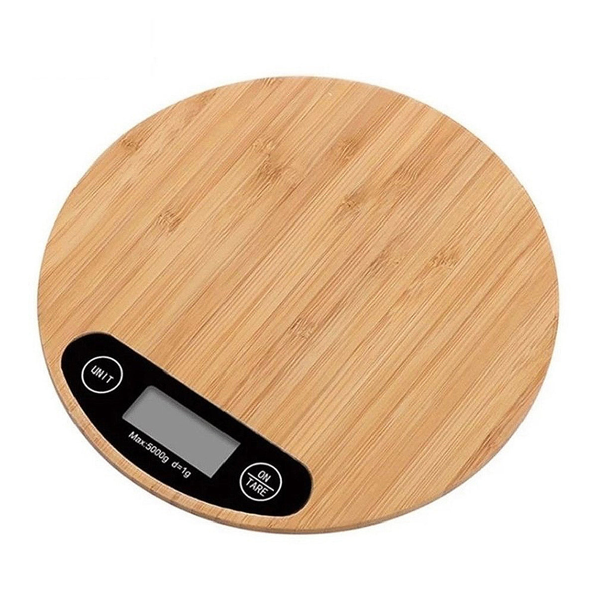 Bascula de Cocina Digital 5 Kg Ommega Bambu