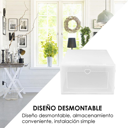 Organizador de Zapatos Aquila Plastico Blanco 12 Pares