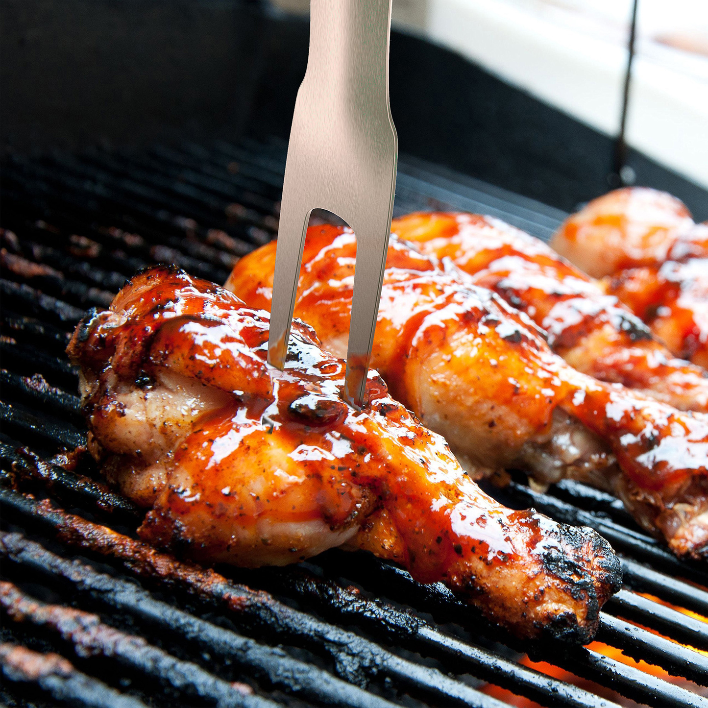 Juego de Utensilios para Asador 4 Piezas Modelo San Juan