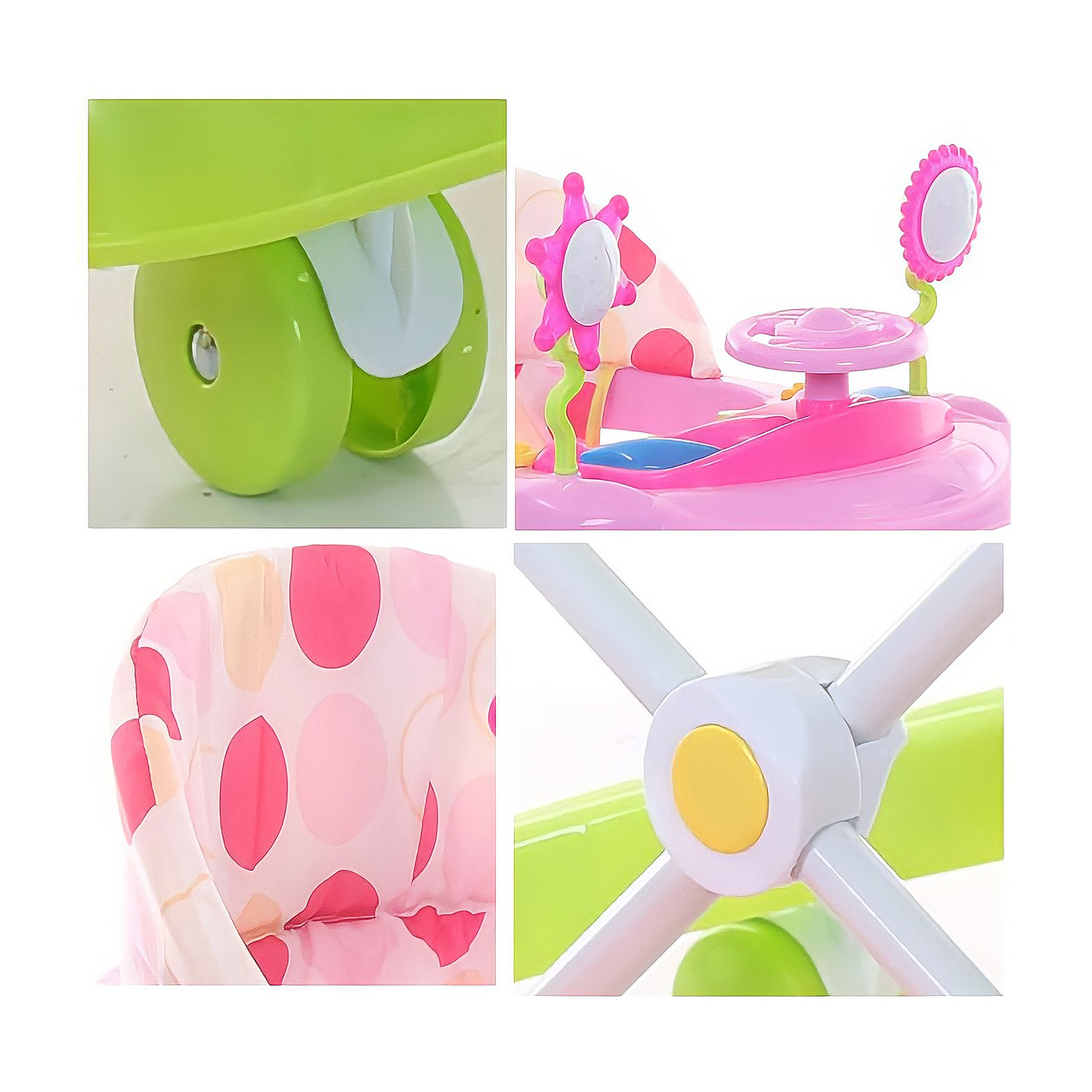 Andadera Aquila PinkBaby 3 Posiciones con luz y sonido