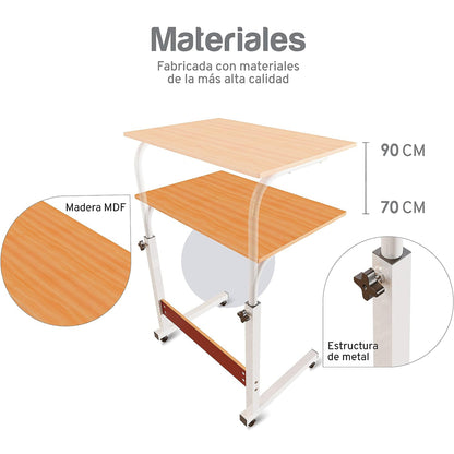 Escritorio Móvil de Altura Ajustable con Llantas Aquila