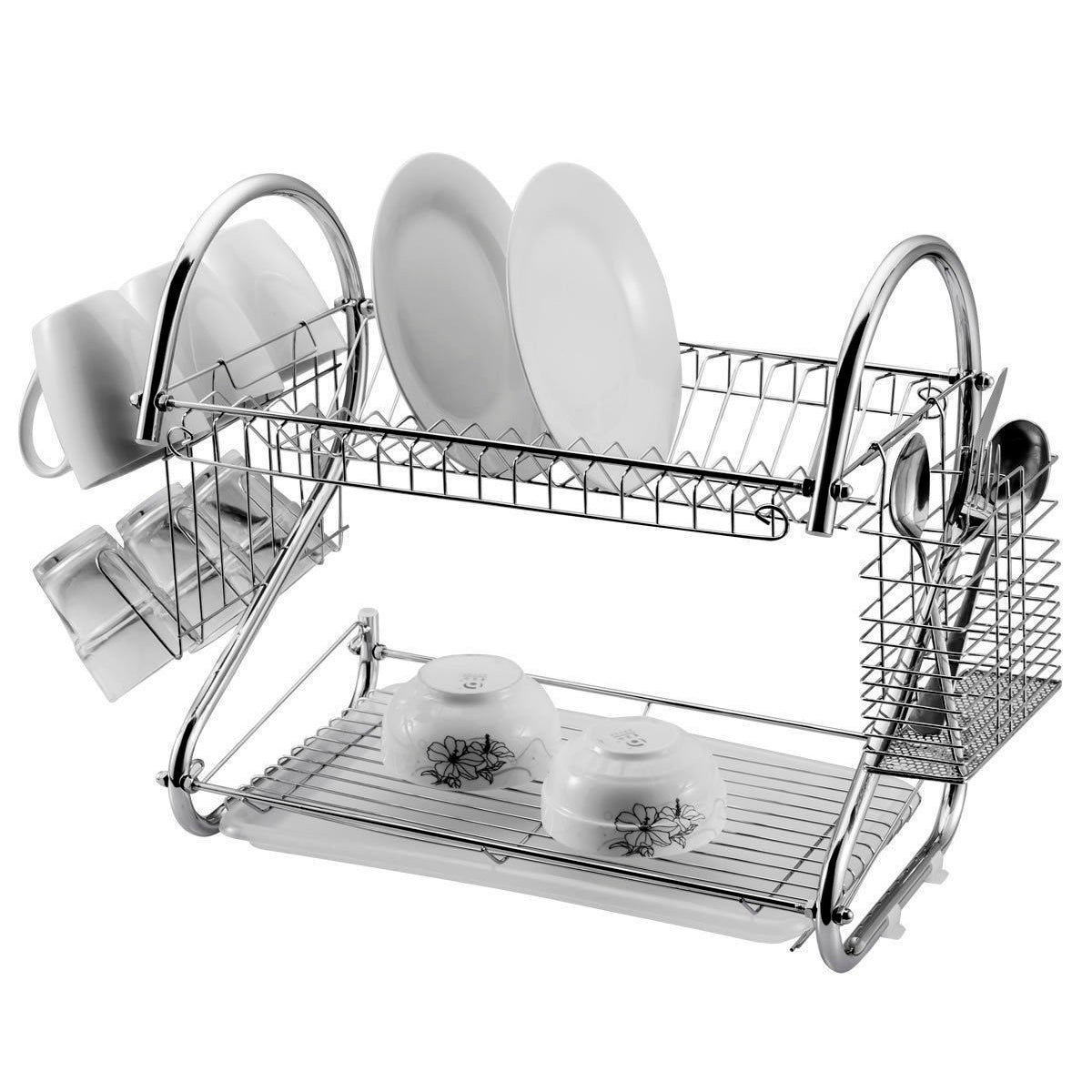 Escurridor Aquila 2 Niveles Acero cromado Mod 22 Plata