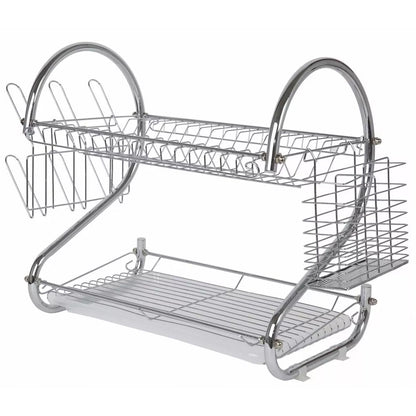 Escurridor Aquila 2 Niveles Acero cromado Mod 22 Plata