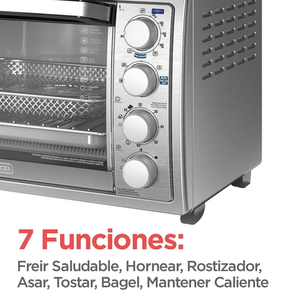 Horno freidora de aire B+D color Plateado TO4315SS-LA