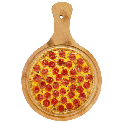 Tabla de Corte Bambú Circular con Mango 24 cm