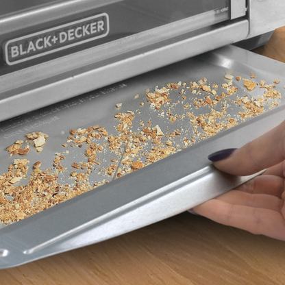 Horno con Freidora B+D 8 Rebanadas extra ancho Plateado