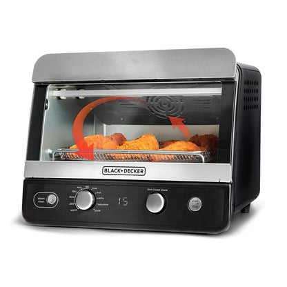 Horno Freidora B+D 19 L  Mod. TOD6020B-LA 8 Funciones