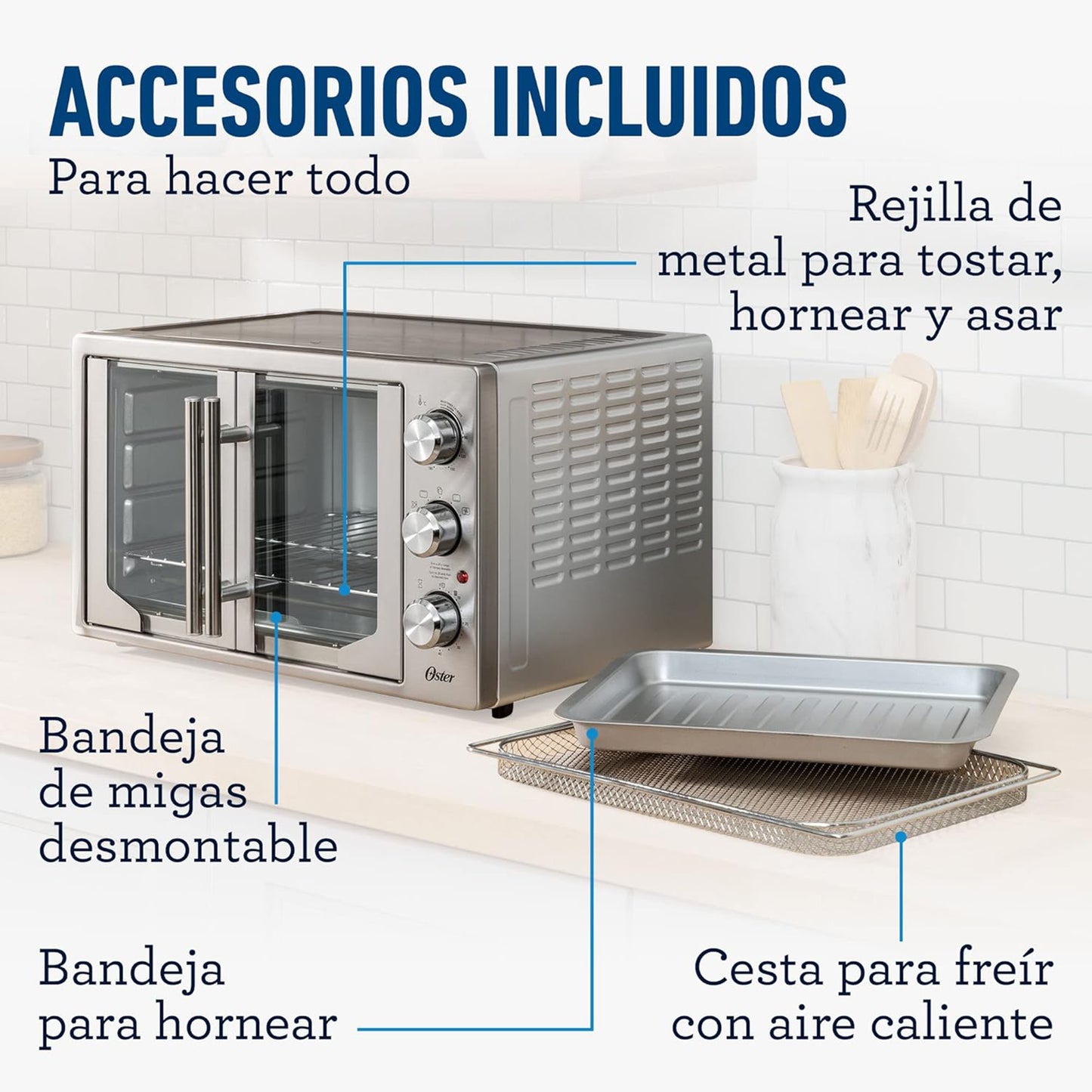 Horno Oster con Freidora de Aire Estilo Frances