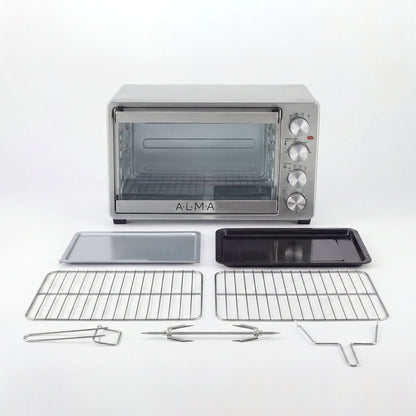Horno Rostizador de Convección ALMA 33L Doble Rejilla 1500W