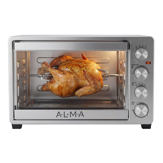 Horno Rostizador de Convección ALMA 33L Doble Rejilla 1500W