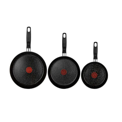 Juego de 3 Sartenes T-Fal Daily Stone Azules