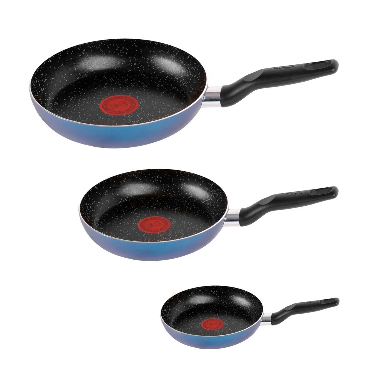 Juego de 3 Sartenes T-Fal Daily Stone Azules