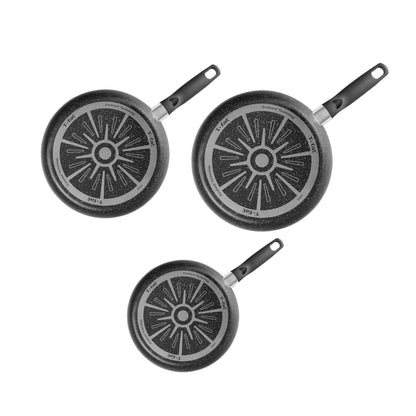 Juego de 3 Sartenes Negros T-Fal Vital Stone