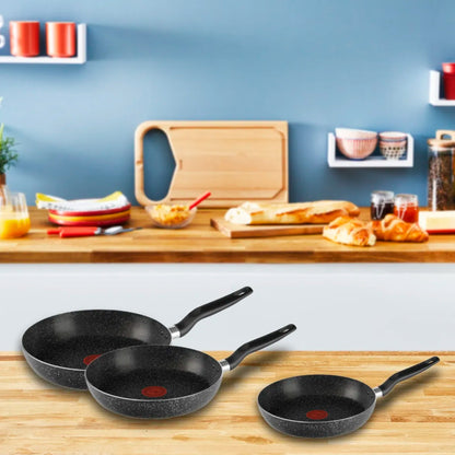 Juego de 3 Sartenes Negros T-Fal Vital Stone