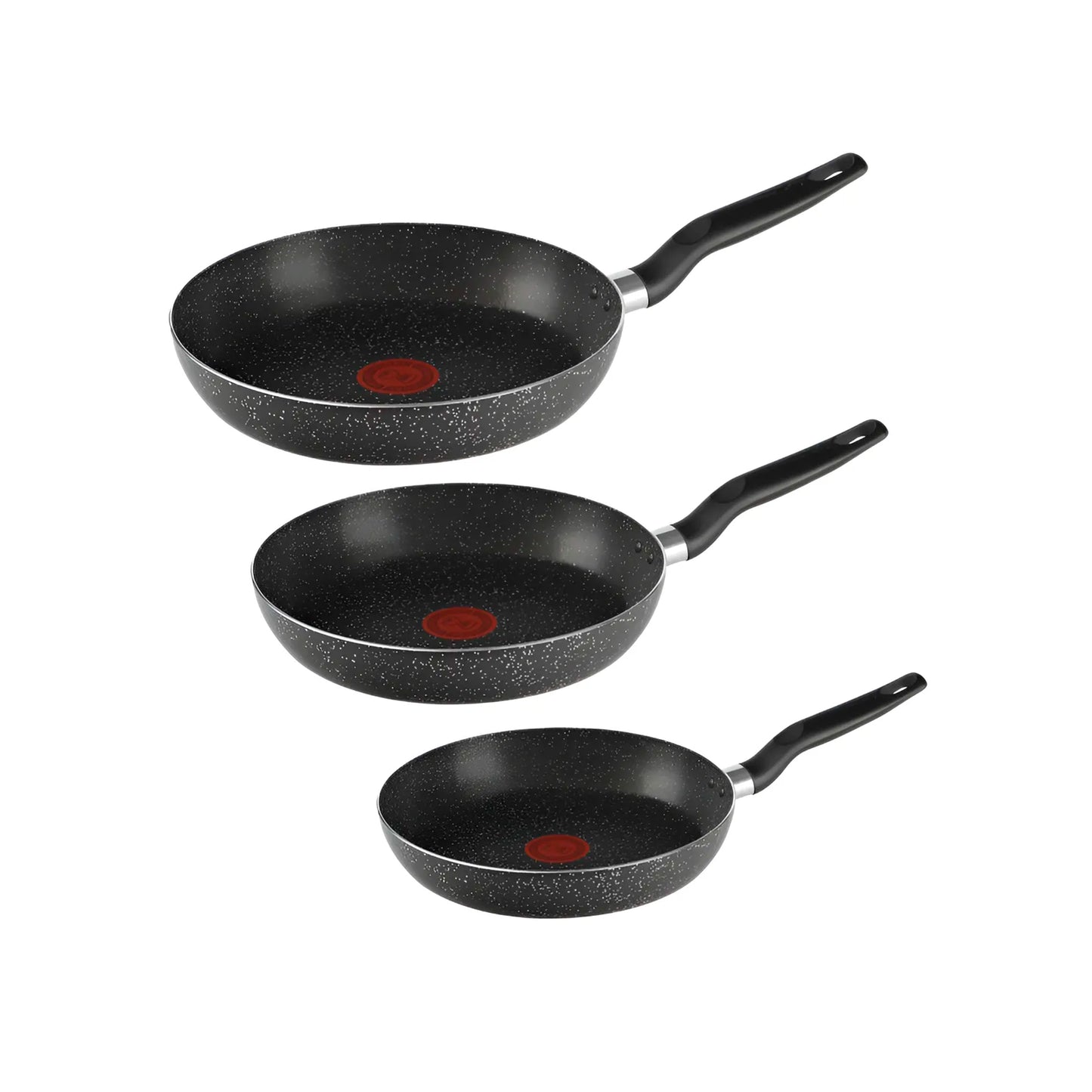Juego de 3 Sartenes Negros T-Fal Vital Stone