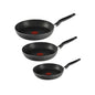 Juego de 3 Sartenes Negros T-Fal Vital Stone