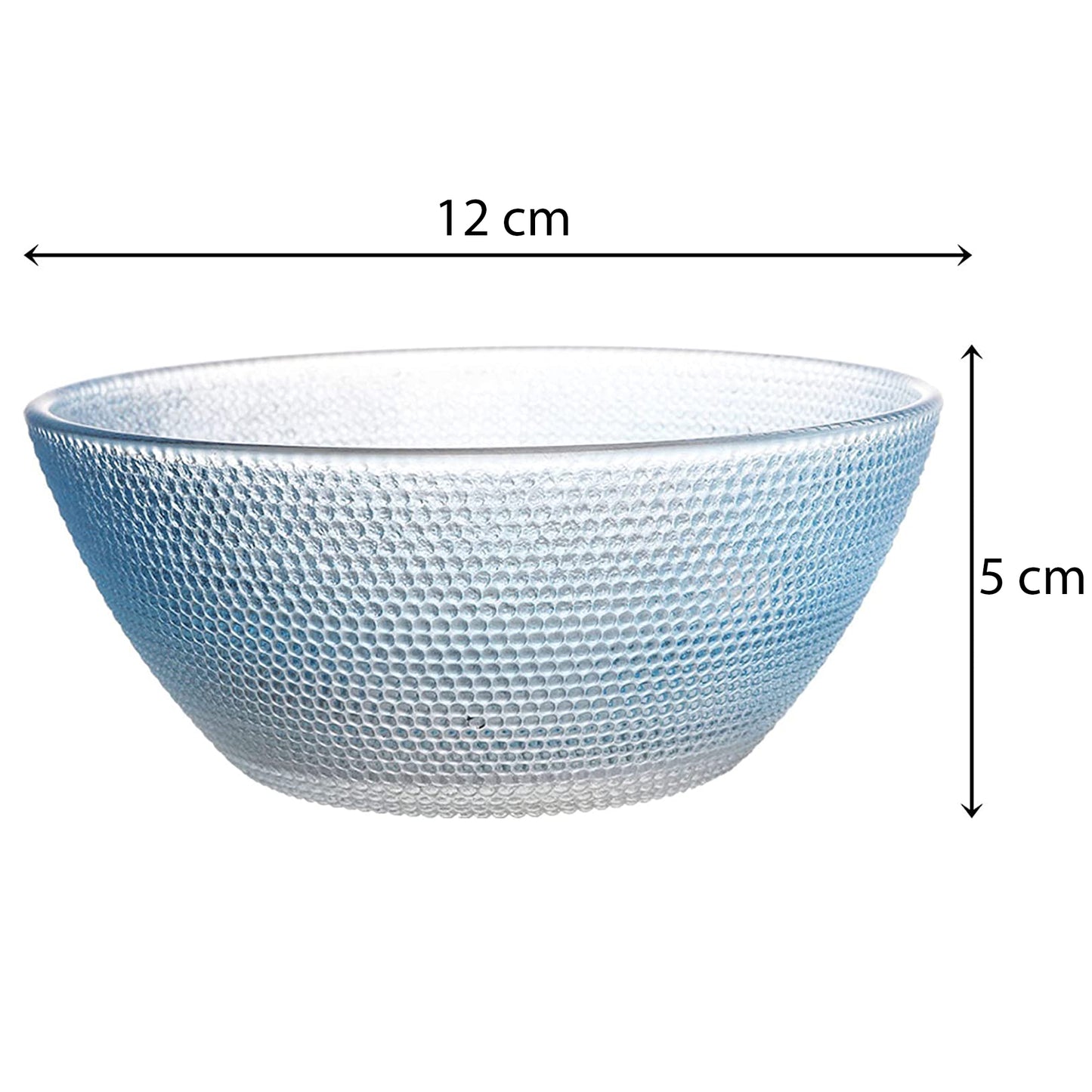 Juego de 6 Bowls de Cristal Multicolor de 250 ML