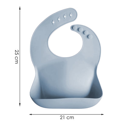 Juego de babero y accesorios de silicón Aquila baby