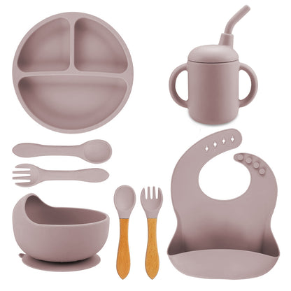 Juego de babero y accesorios de silicón Aquila baby