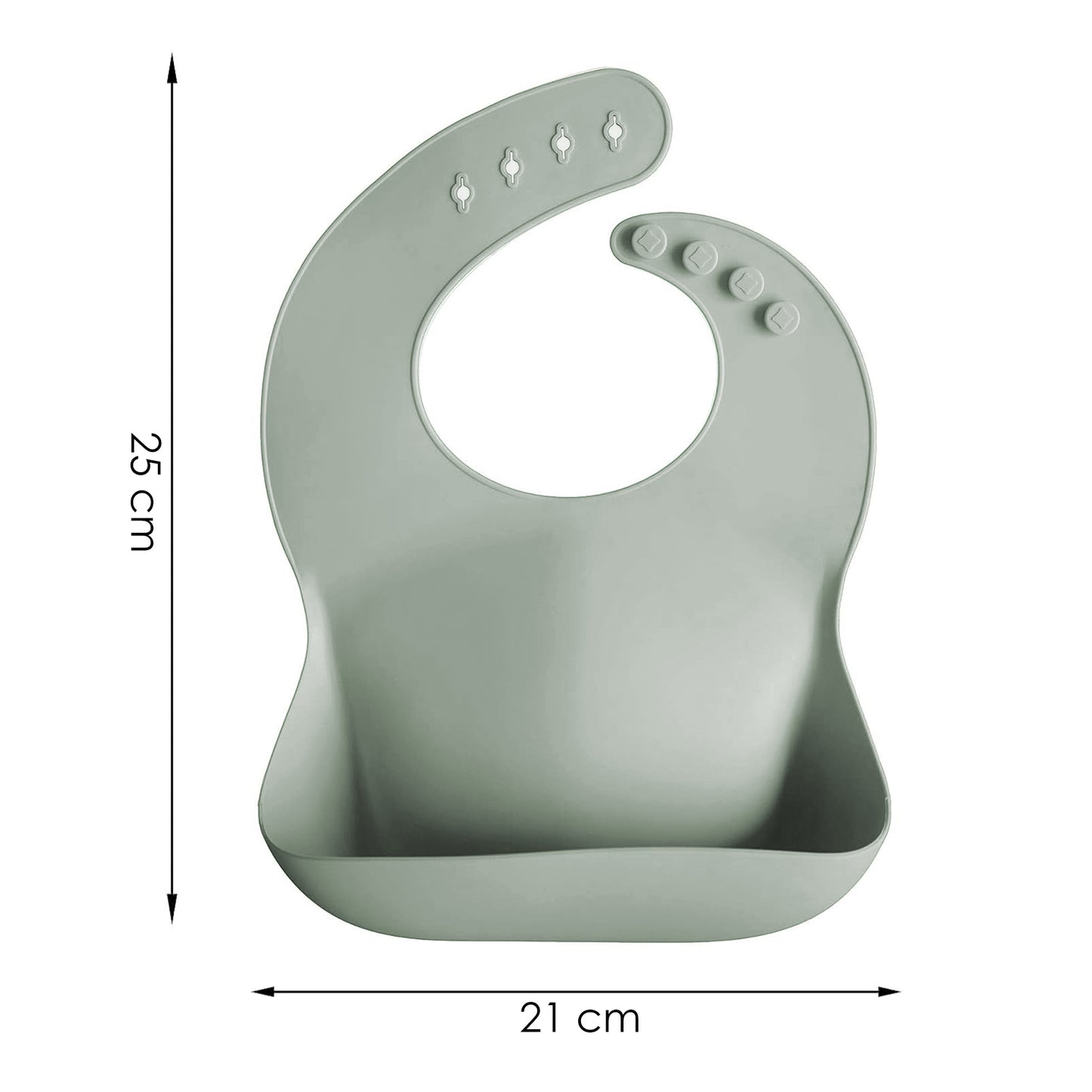 Juego de babero y accesorios de silicón Aquila baby