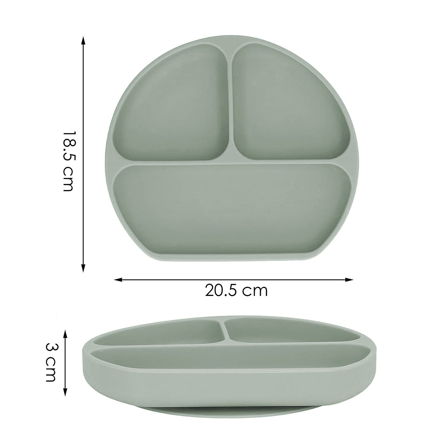 Juego de babero y accesorios de silicón Aquila baby