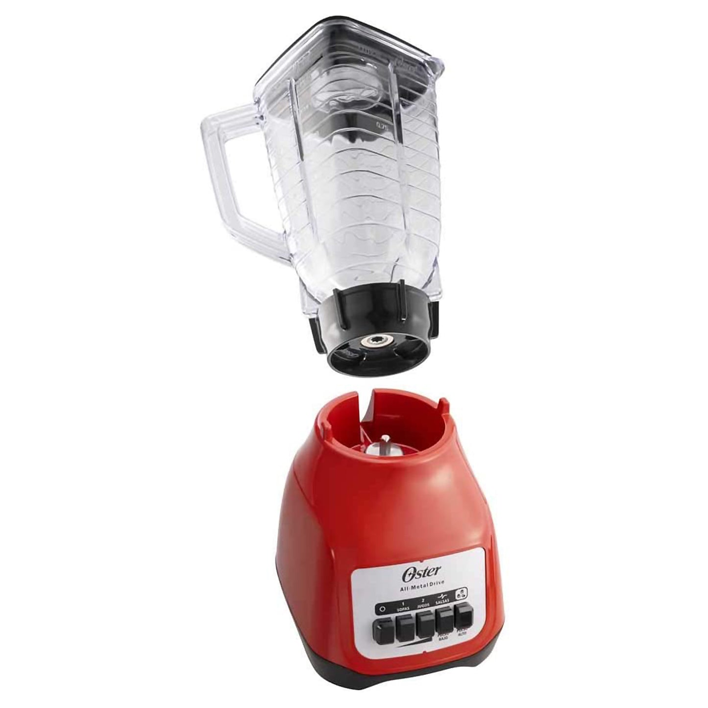 Licuadora Oster Kaliman 1.25 Litros Botones Roja VP