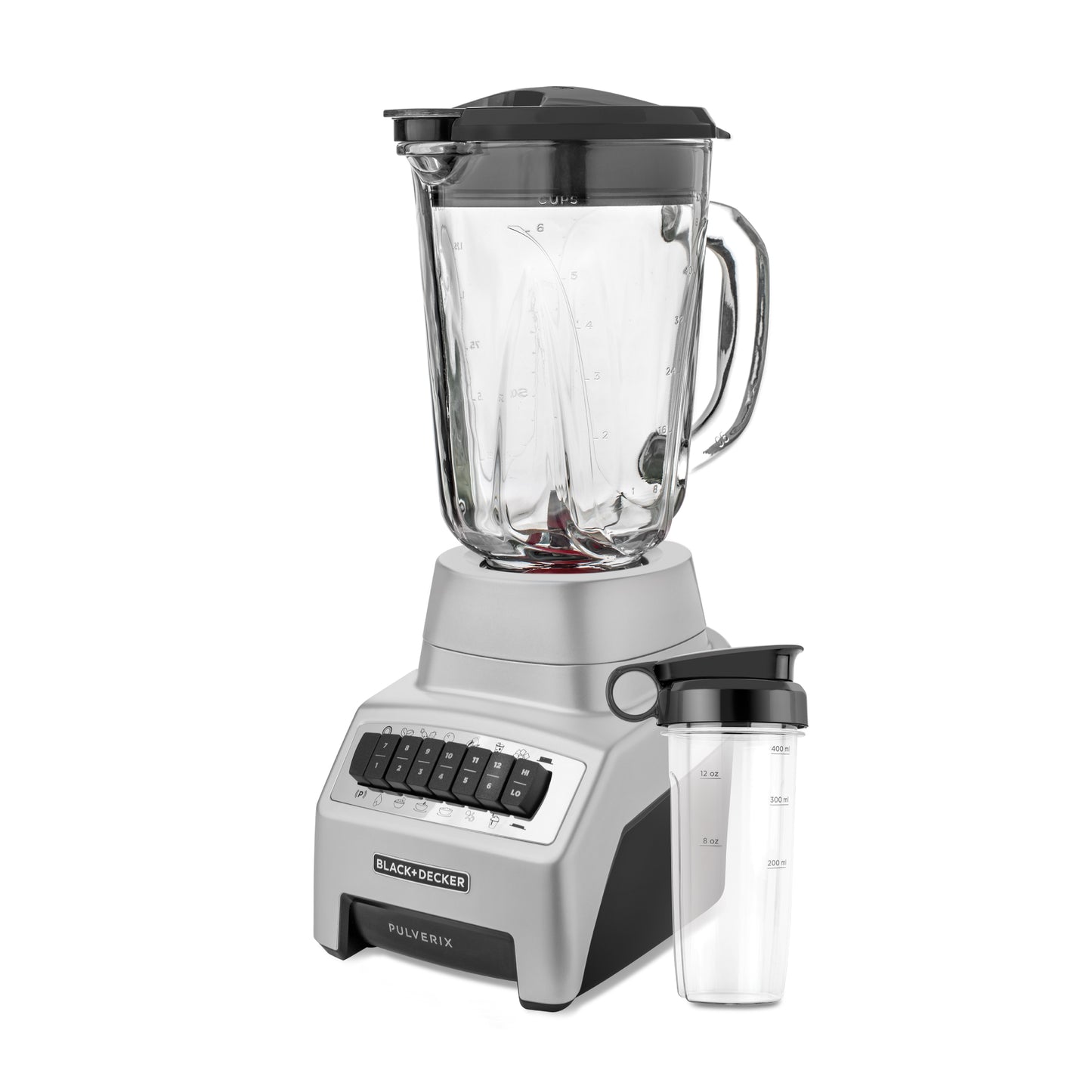 Licuadora B+D 12 Vel Vaso de Vidrio 1.5L con Vaso 400 ml