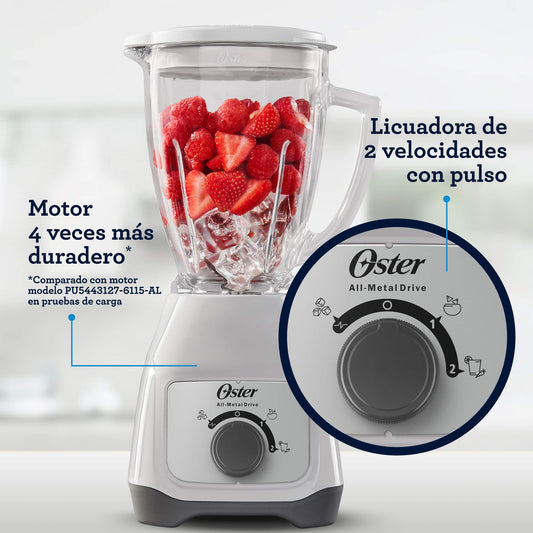 Licuadora Oster Lite Soho 1.5 Litros Perilla Blanco VV