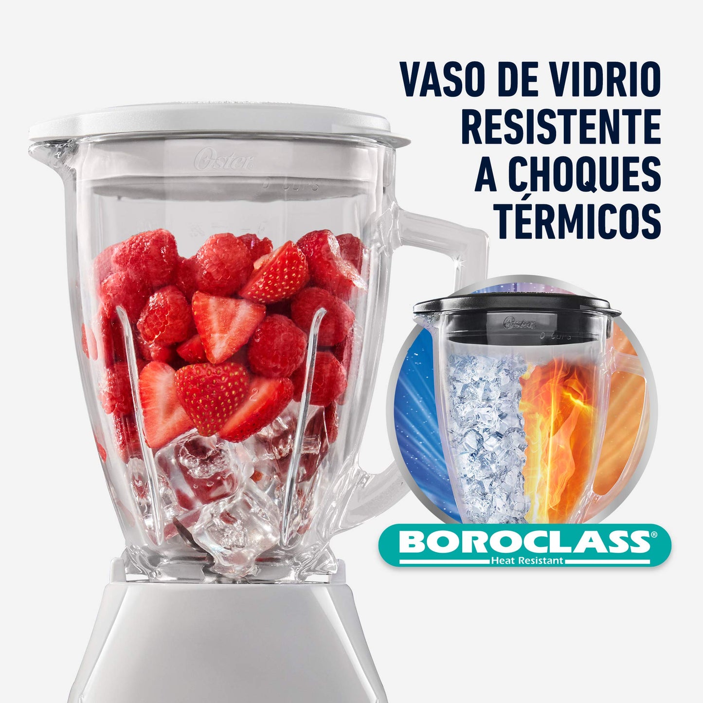 Licuadora Oster Lite Soho 1.5 Litros Perilla Blanco VV