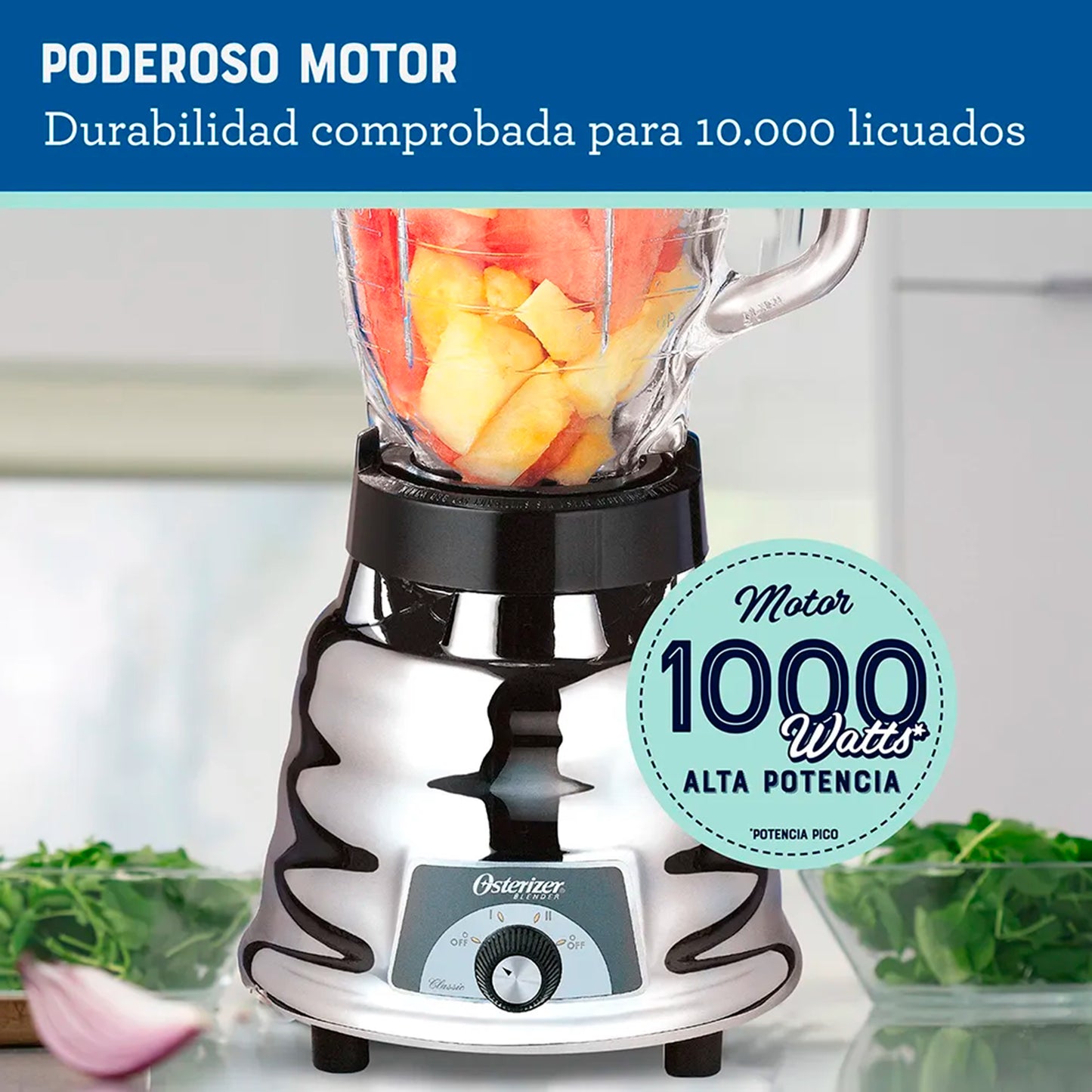 Licuadora Oster 2 Velocidades Vaso De Vidrio 450-20
