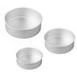 Set de 3 Moldes para Pastel Redondos 12/18/22 cm de Aluminio Aquila