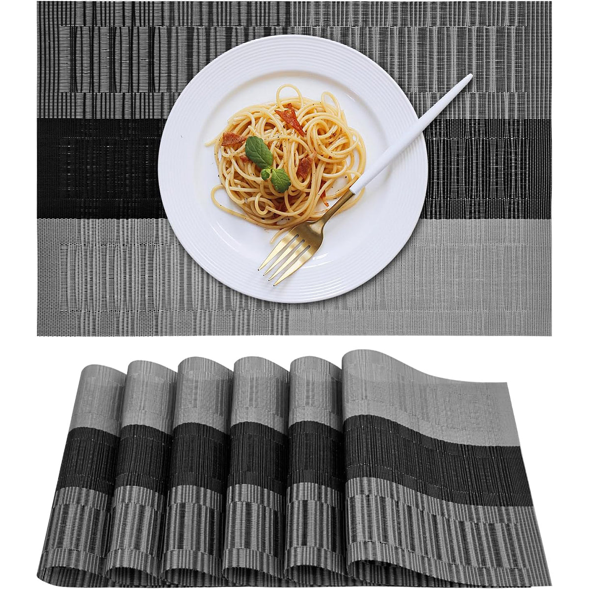 Juego de Manteles Aquila Individuales 6 piezas multicolor