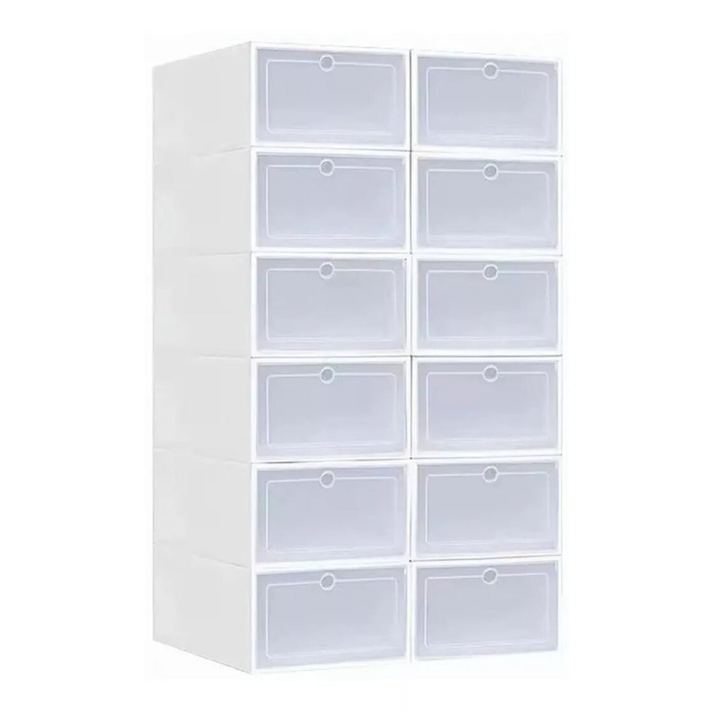Organizador de Zapatos Aquila Plastico Blanco 12 Pares