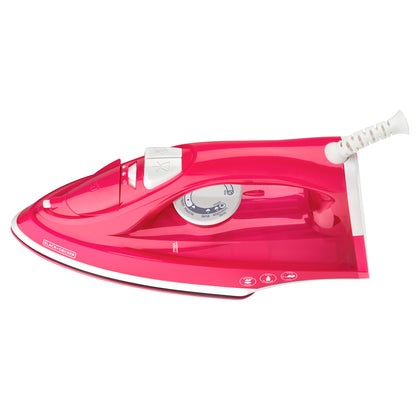 Plancha De Vapor Black & Decker Antiadherente Roja
