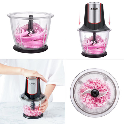 Procesador de Alimentos Eléctrico Aicok 1.2 Litros