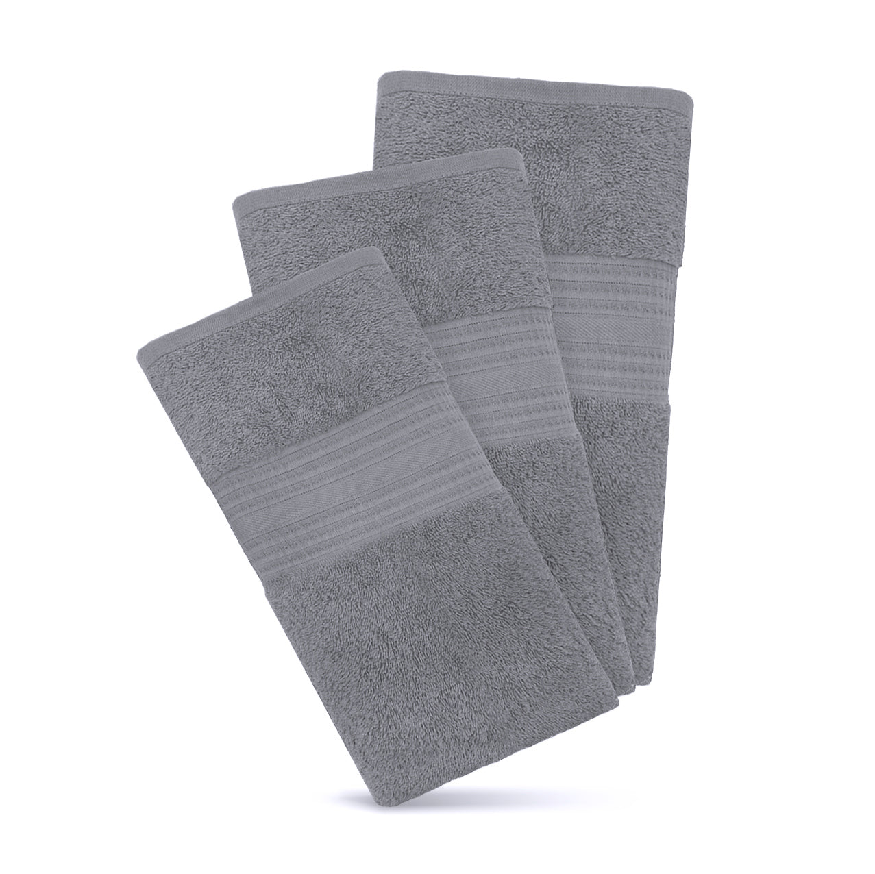 Paquete de 3 Toallas de Baño Gris