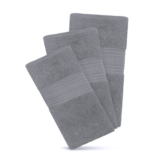 Paquete de 3 Toallas de Baño Gris