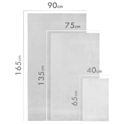 Paquete de 3 Toallas de Baño Gris