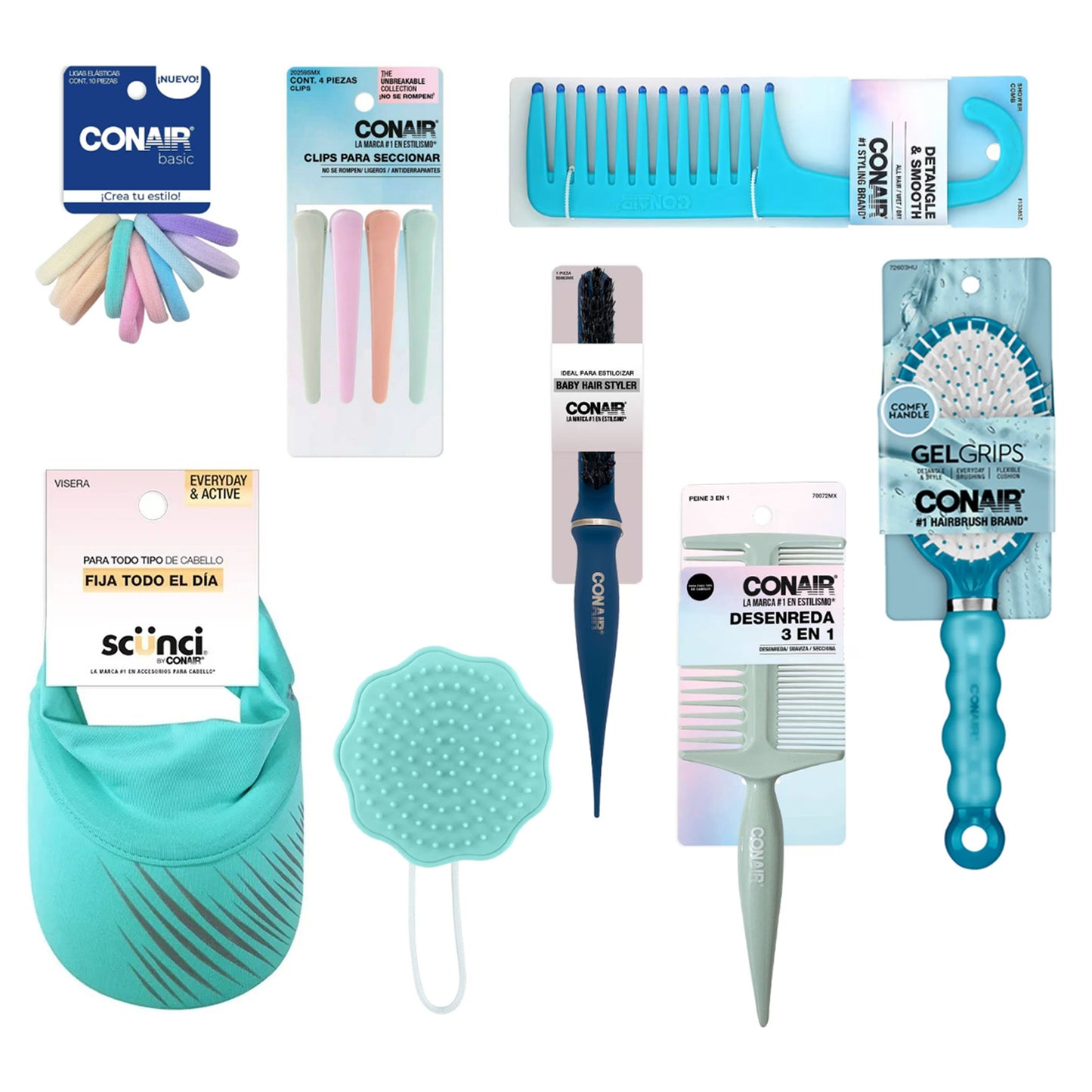 Kit de Peines y Accesorios para Cabello Conair