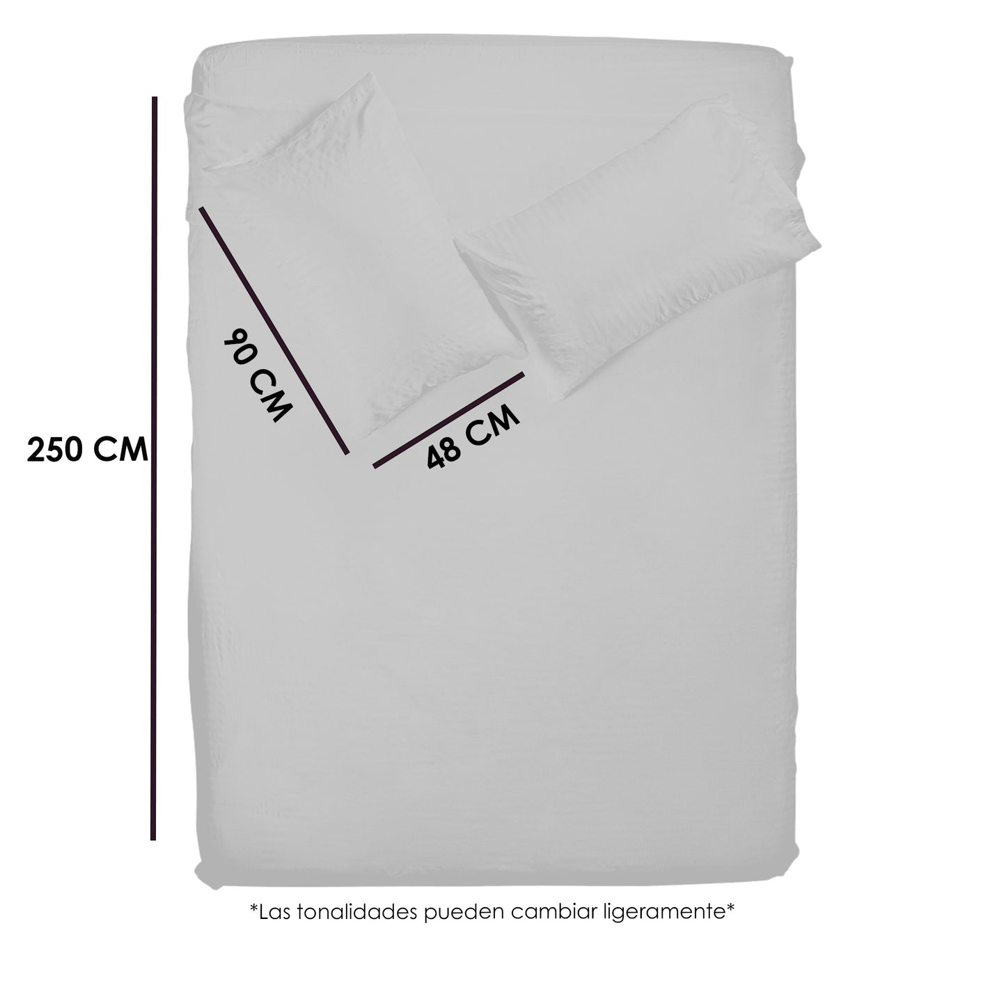 Juego de sabanas tacto seda King Size 4 piezas